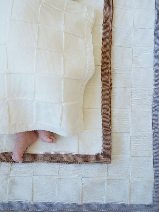 Schachbrettmuster Babydecke