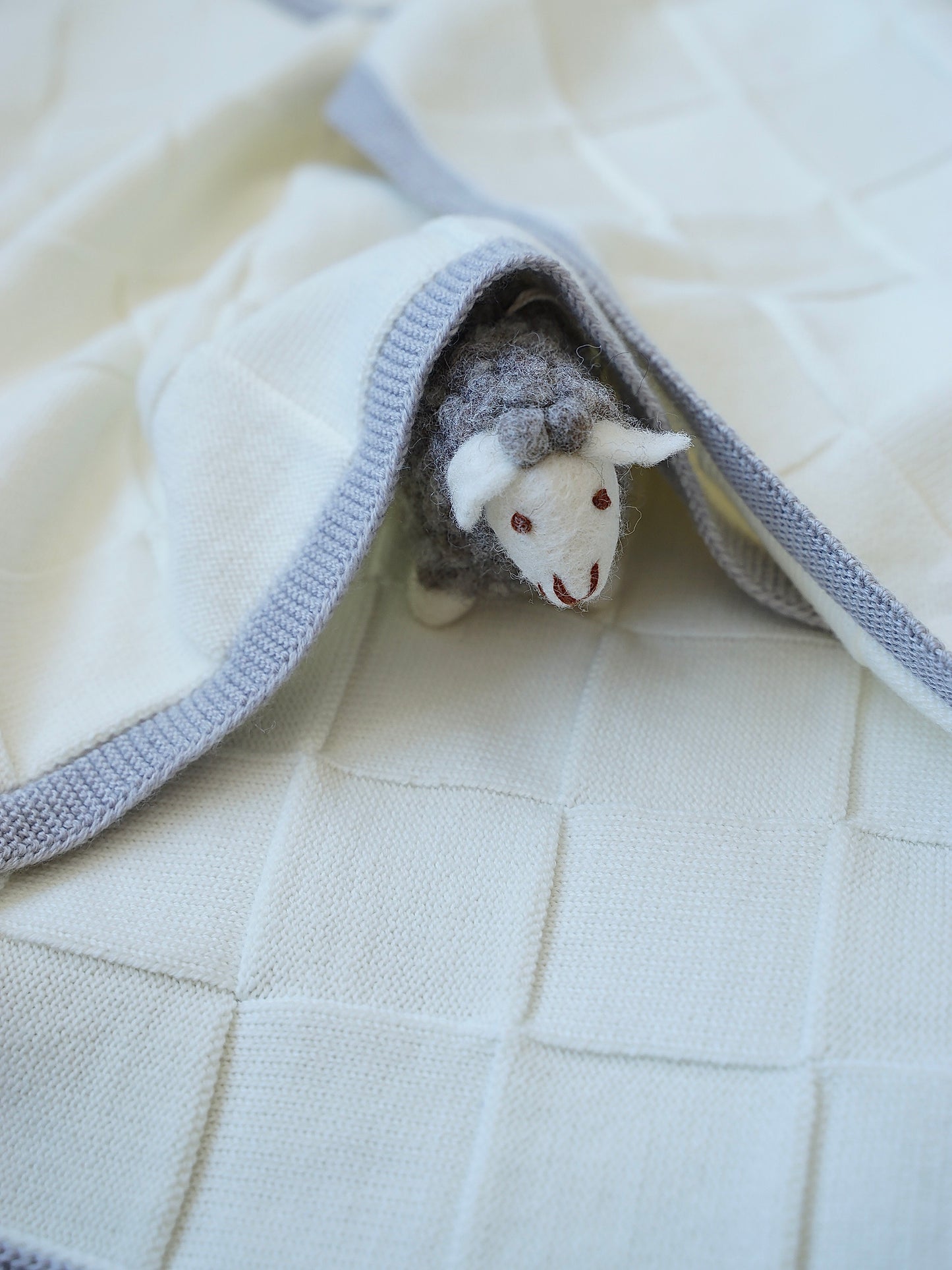 Schachbrettmuster Babydecke